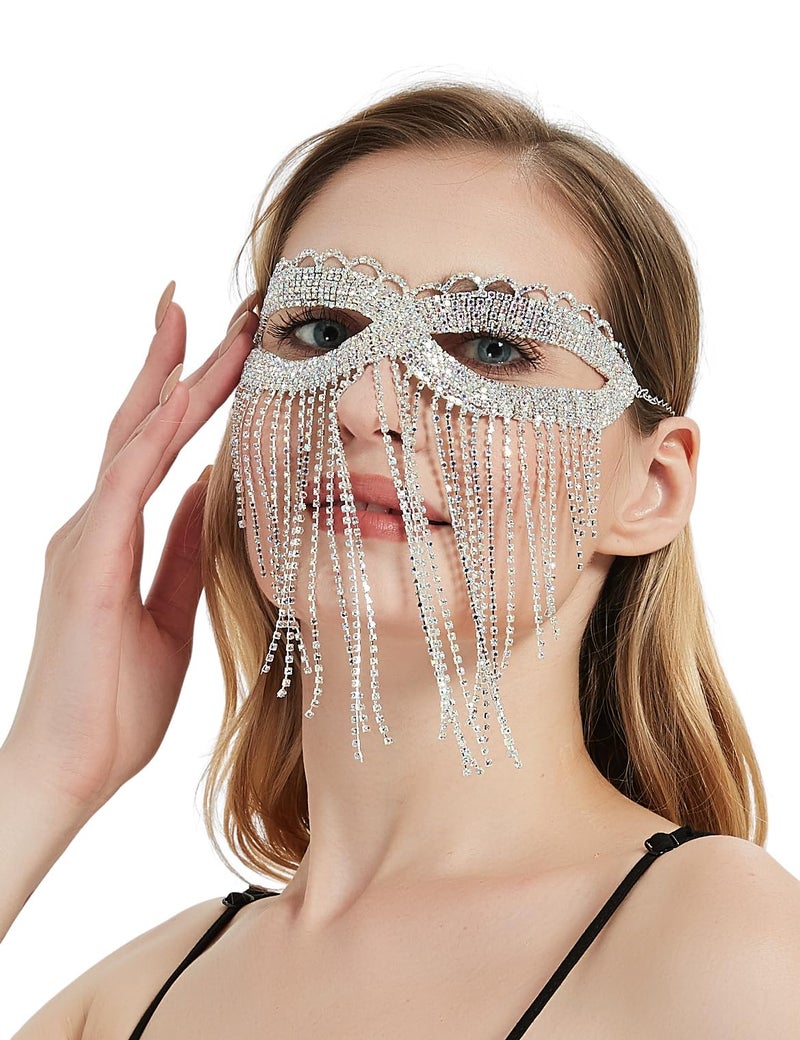 Astage Lady Cosplay Belly Dance Jewelry Coin Veil Halloween Accessories Diamend Decoration - Image 4